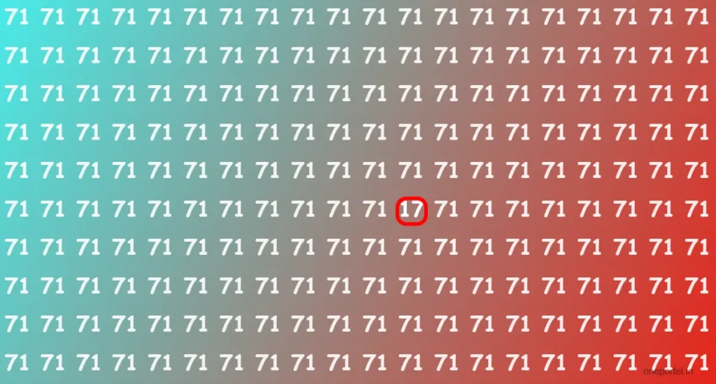 Caption: This number camouflage test reveals your brain's digit processing speed (Credit: TodayTools.in)